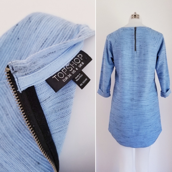 TOPSHOP Pullover Tunic, Blue, 4 - Picture 3 of 3